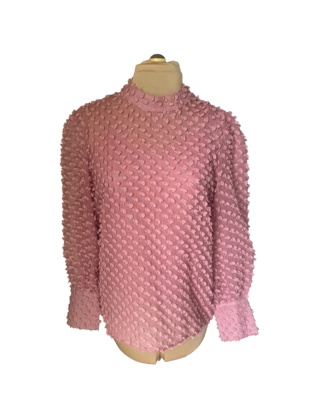 Listicle Pink Long Sleeve Blouse - Size M